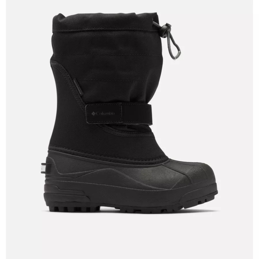 Schwarz/graphit Powderbug Plus Ii Schneestiefel Für Große Kinder Columbia