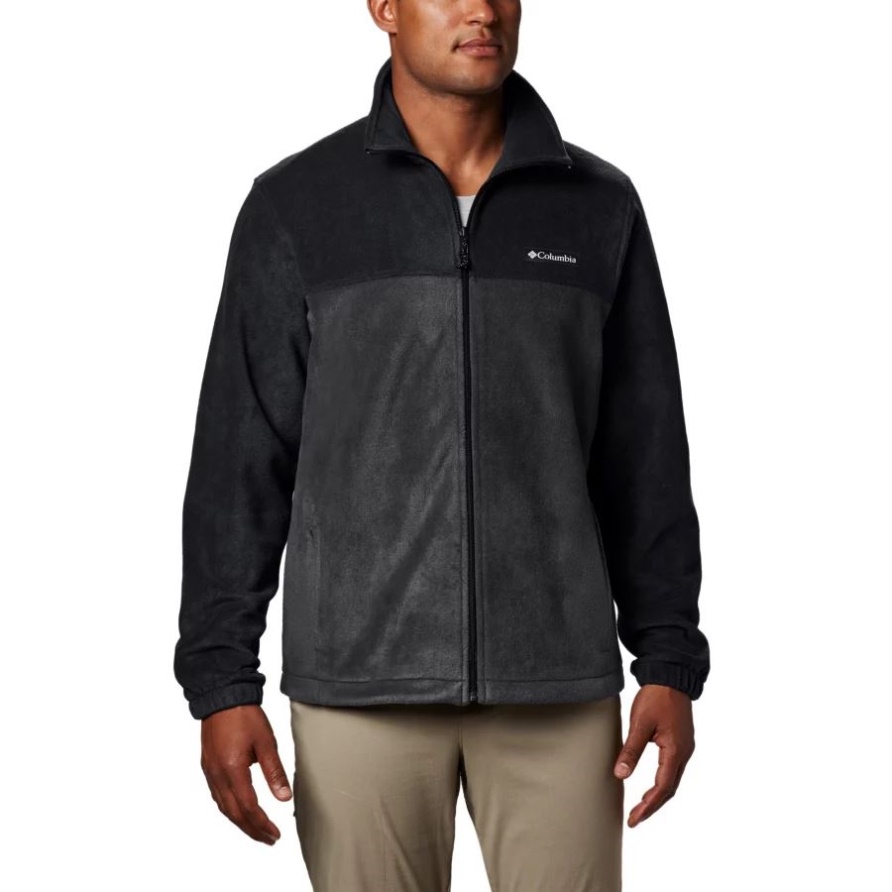 Schwarz/Grill Herren Steens Mountain 2.0 Fleecejacke Mit Durchgehendem Reißverschluss Tall Columbia