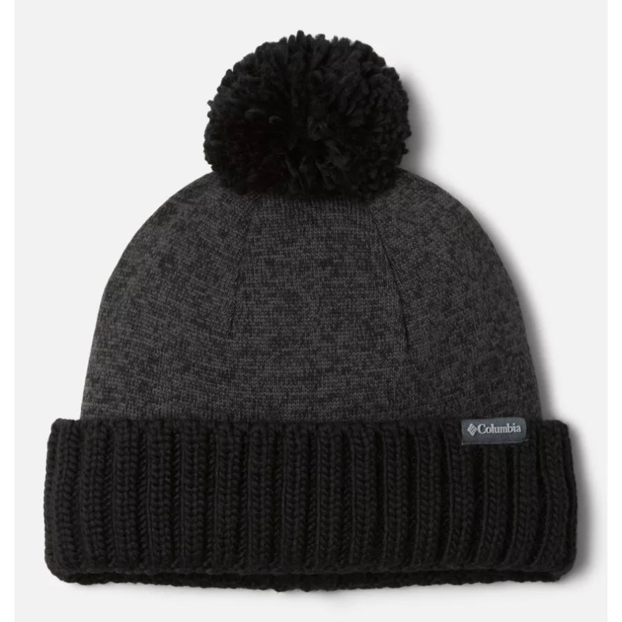 Schwarz Meliert Columbia Unisex Pullover Wetter Pom Beanie