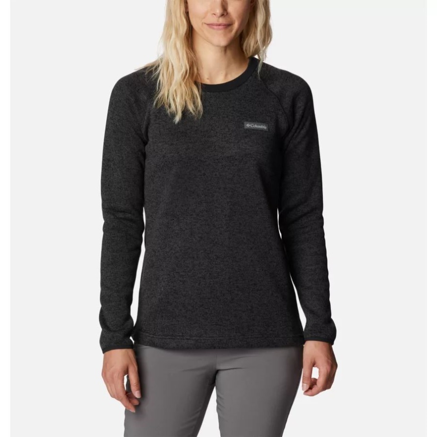 Wetter-Fleece-Crew-Shirt Der Schwarzen Heidekraut-Columbia-Frauen Pullover