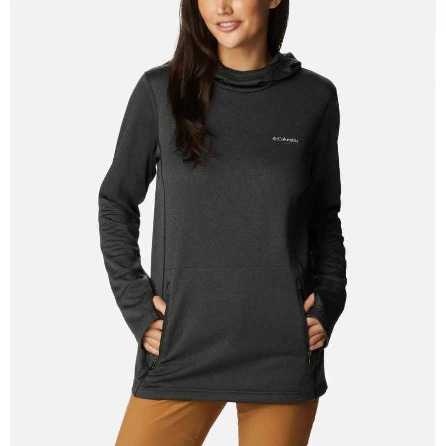 Schwarz Meliert Park View Kapuzen-fleecepullover Für Damen Columbia