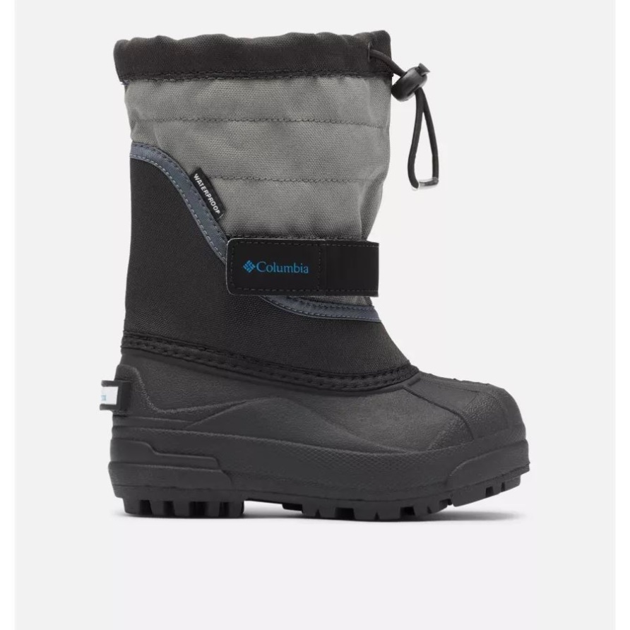 Schwarz/hyperblau Columbia Powderbug Plus II Schneestiefel Für Kinder