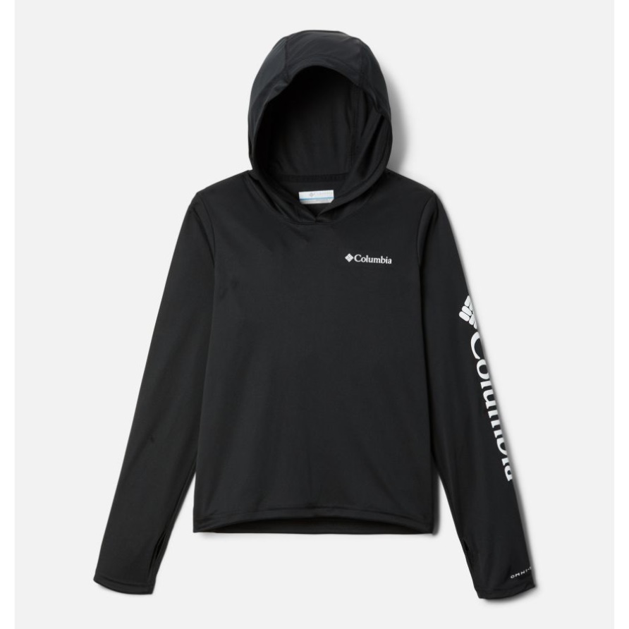 Schwarzer Fork-Stream-Hoodie Für Kinder Columbia