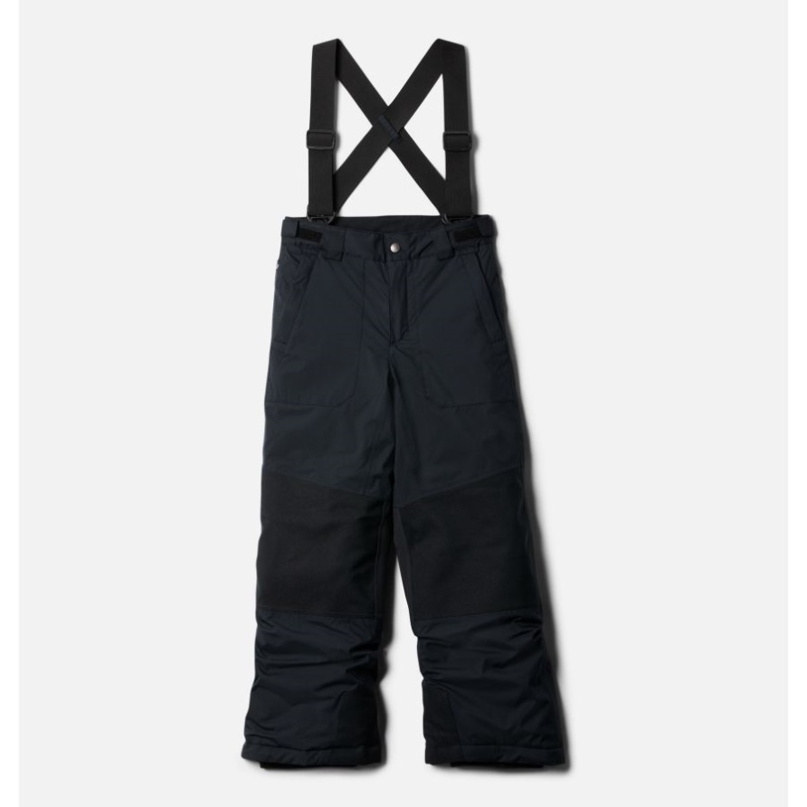 Schwarze Kinderpuderturner Omni-heat Infinity Isolierte Hosenträgerhose Columbia