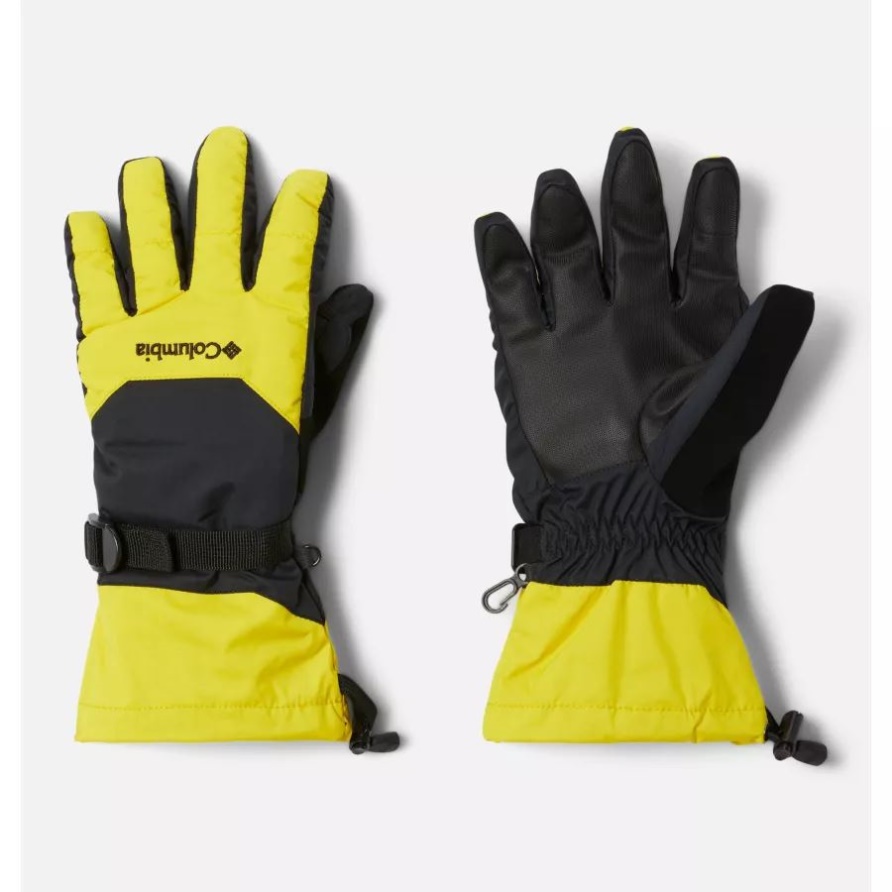 Black/laser Lemon Columbia Last Track Handschuhe Für Herren