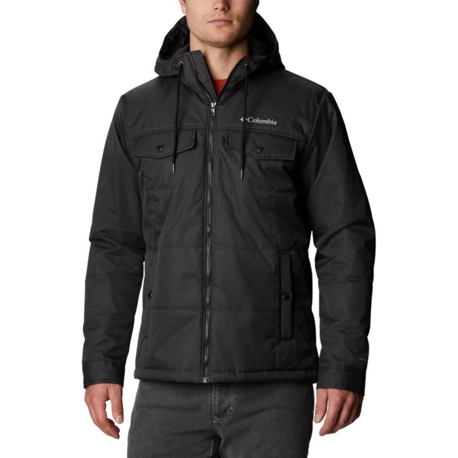 Schwarz Melange Columbia Montague Falls Ii Isolierte Jacke Für Herren