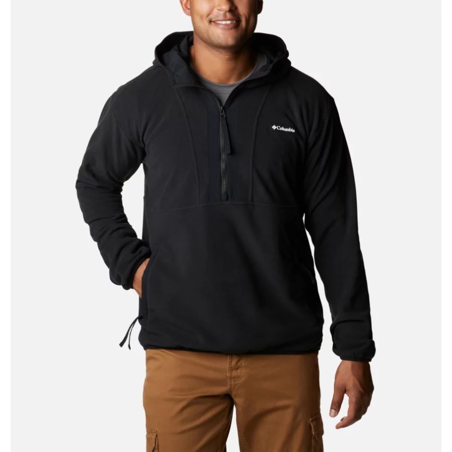 Schwarzer Back Bowl Lite Halbreißverschluss-hoodie Für Herren Columbia