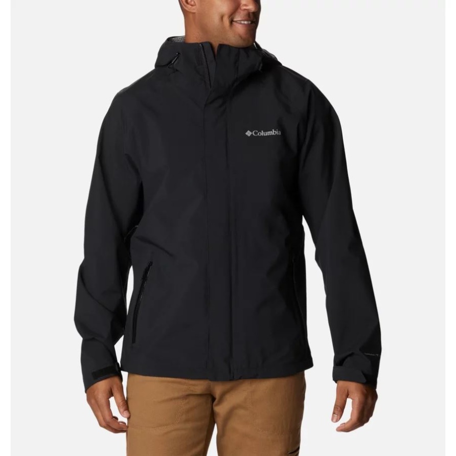 Schwarze Earth Explorer Shell-Jacke Für Herren Tall Columbia