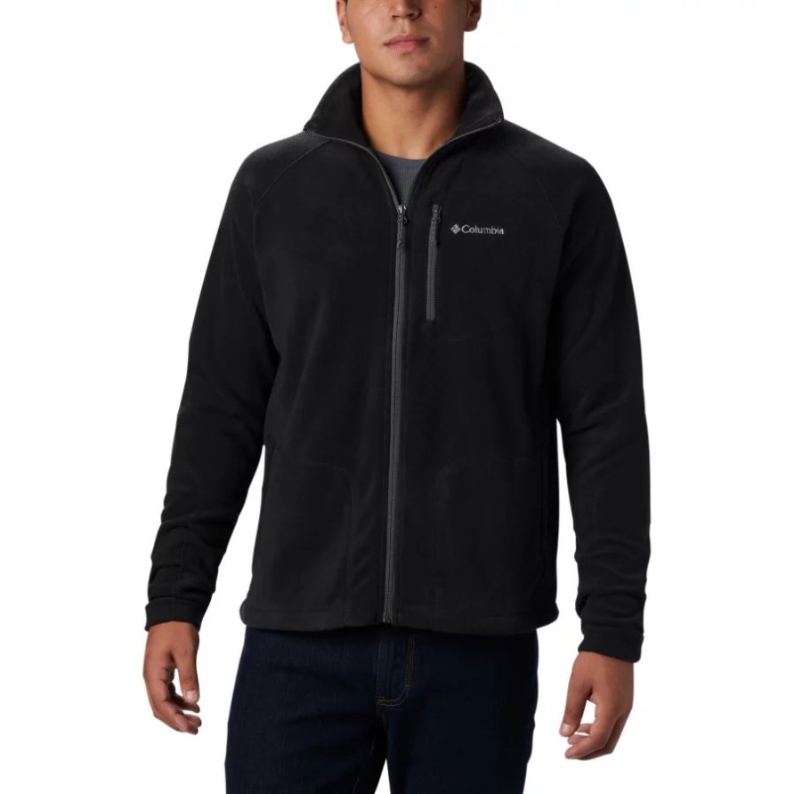 Schwarzes Fast Trek II Fleece Mit Durchgehendem Reißverschluss Für Herren Columbia