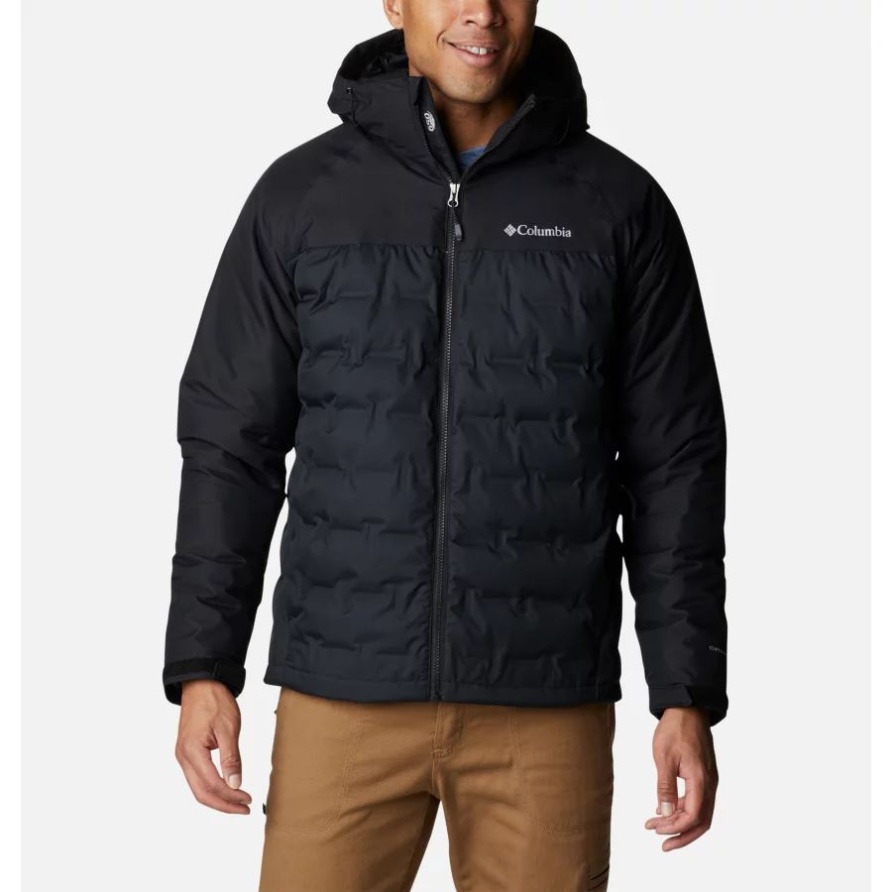 Schwarze Grand Trek Ii Daunenjacke Mit Kapuze Für Herren Columbia