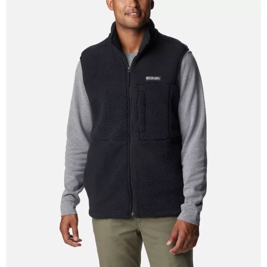 Schwarze Sherpa-Fleeceweste Für Herren Columbia