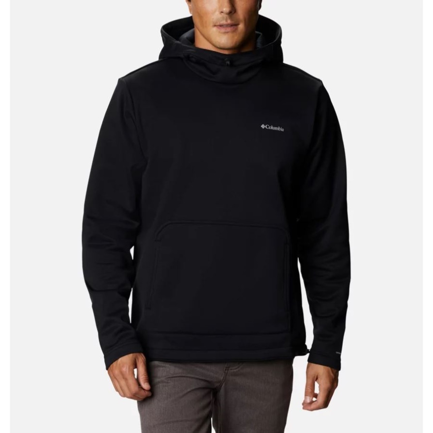 Schwarzer Out-shield Dry-fleece-hoodie Für Herren Columbia