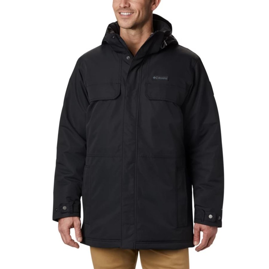 Schwarzer Robuster Path Parka Für Herren Columbia