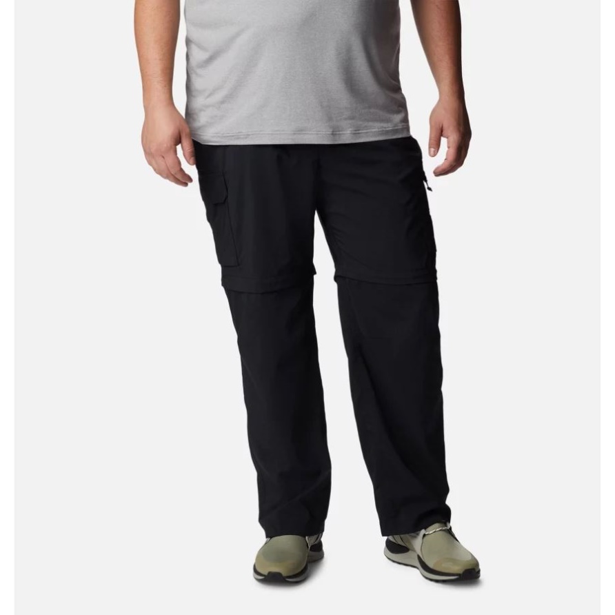Schwarze Silver Ridge Utility Convertible-Hose Für Herren In Erweiterter Größe Columbia