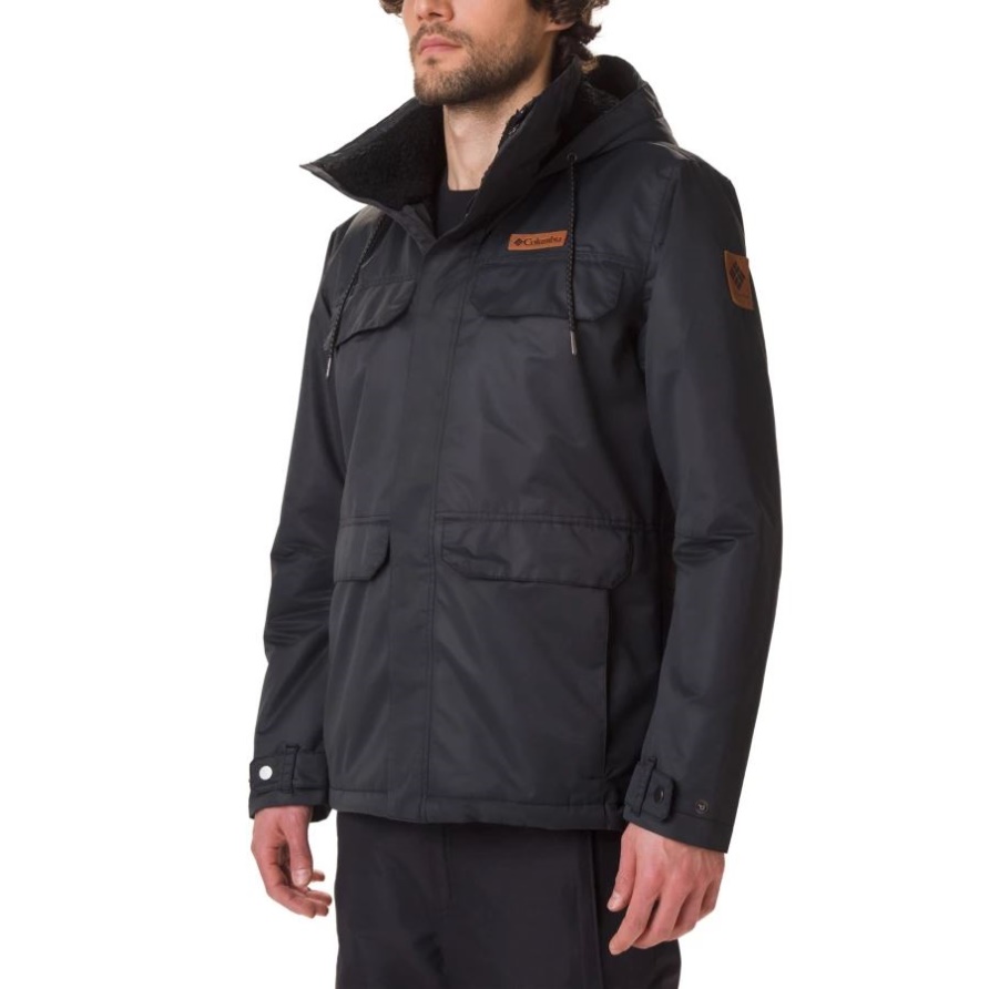 Schwarze South Canyon Mittellange Jacke Für Herren Columbia