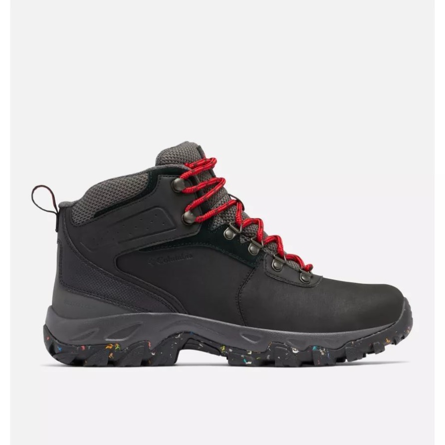 Schwarz/mountainrot Newton Ridge Plus Omni-heat Boots Columbia Für Herren