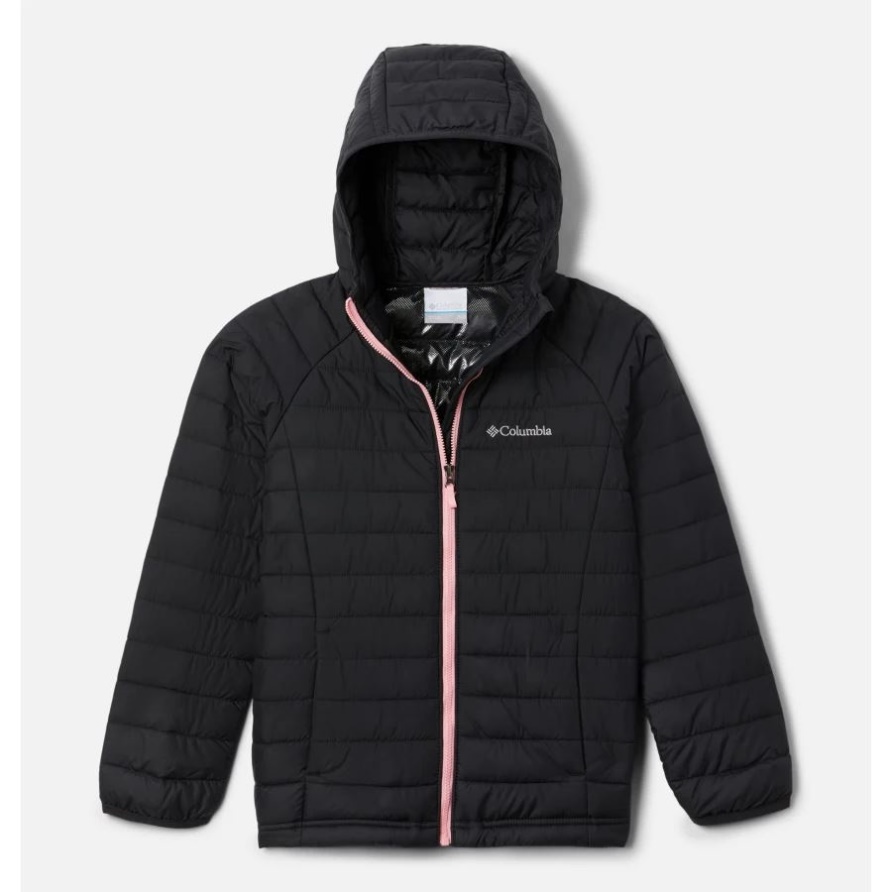 Black Powder Lite Isolierte Kapuzenjacke Für Mädchen Columbia