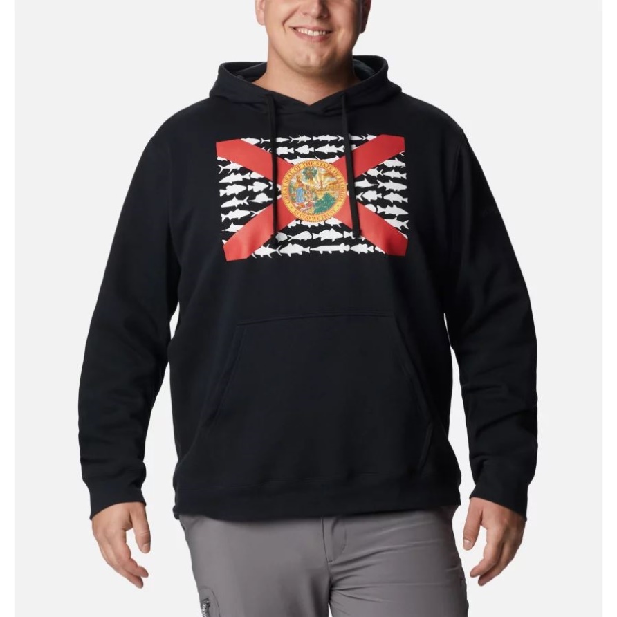 Schwarz/rot Spark Florida Herren Pfg Fischflagge Ii Hoodie Big Columbia