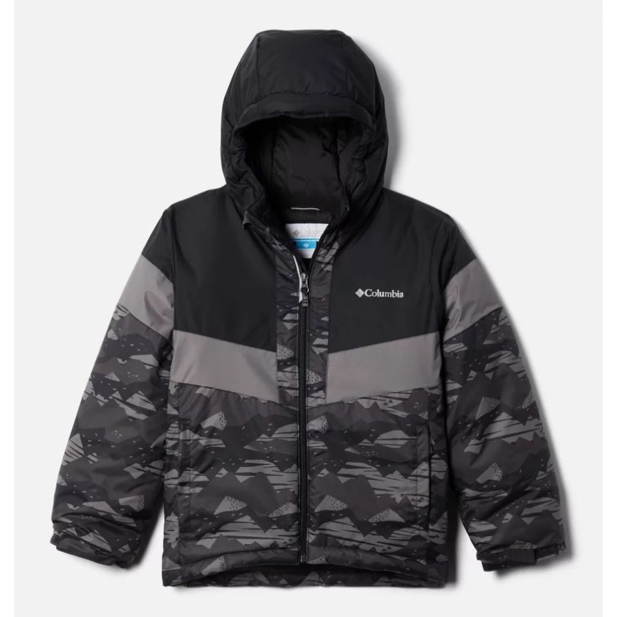 Black Scrapscape Tonal/black/city Grey Lightning Lift II Jacke Für Jungen Columbia