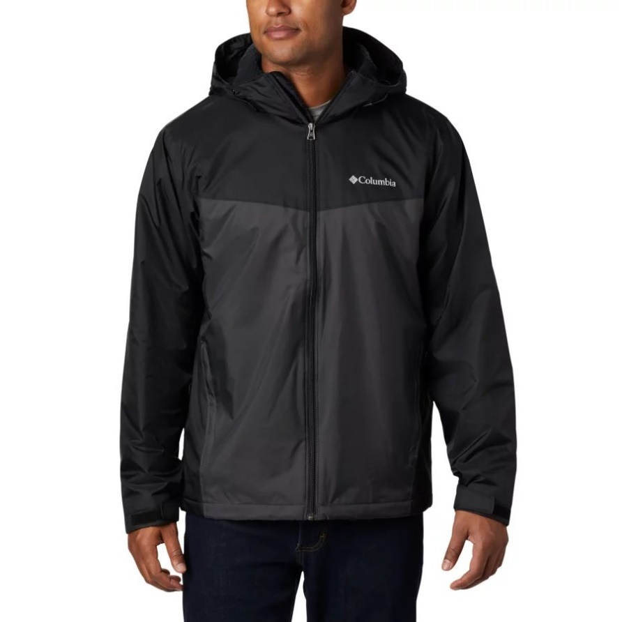 Schwarz/Shark Columbia Glennaker Sherpa Gefütterte Herrenjacke