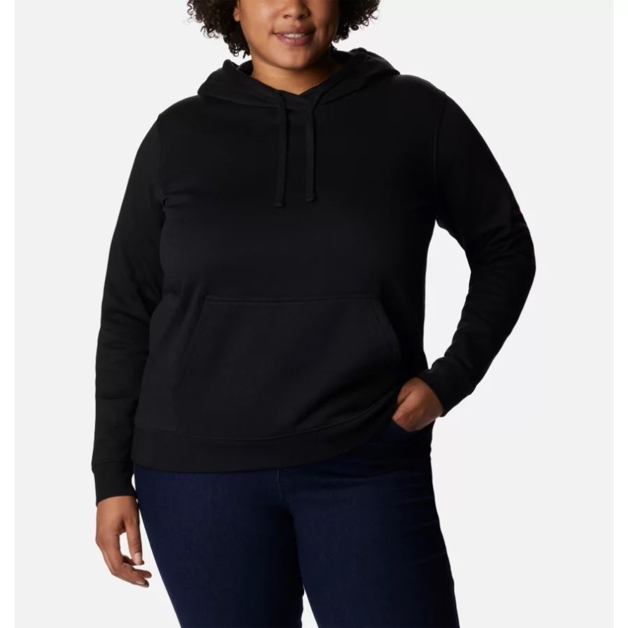 Black Ttip Logo Damen Getestet Zäh In Rosa Hoodie Plus Size Columbia