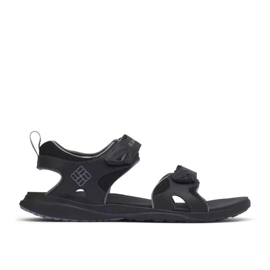 Black/ti Grey Steel Columbia Brand Fesselriemensandale Für Herren Columbia Brand