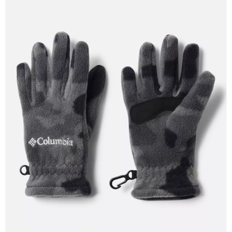 Black Trad Camo Fast Trek Fleece-handschuhe Für Kinder Columbia
