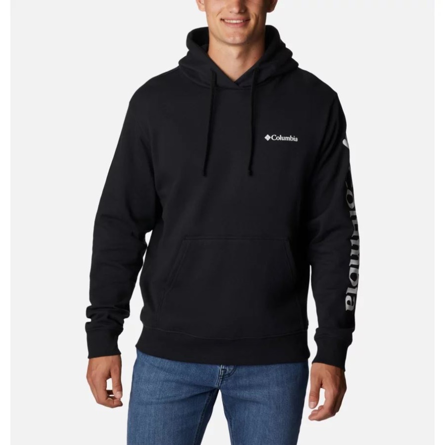 Schwarz/weißer Viewmont Ii Grafik-hoodie Für Herren Erweiterte Größe Columbia