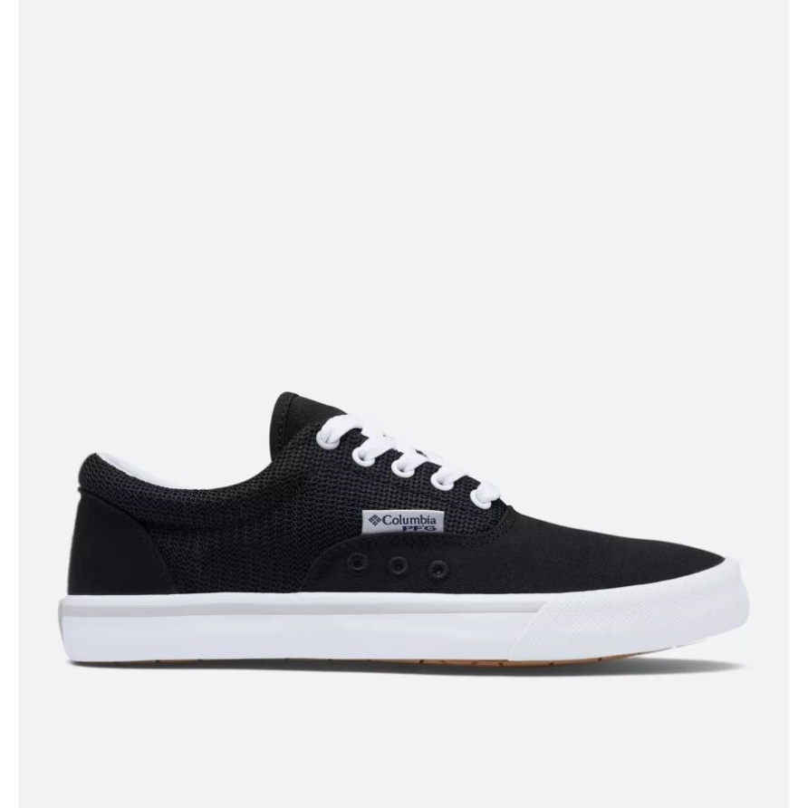 Schwarz/weißer Pfg Schnürsenkelschuh Für Damen Columbia