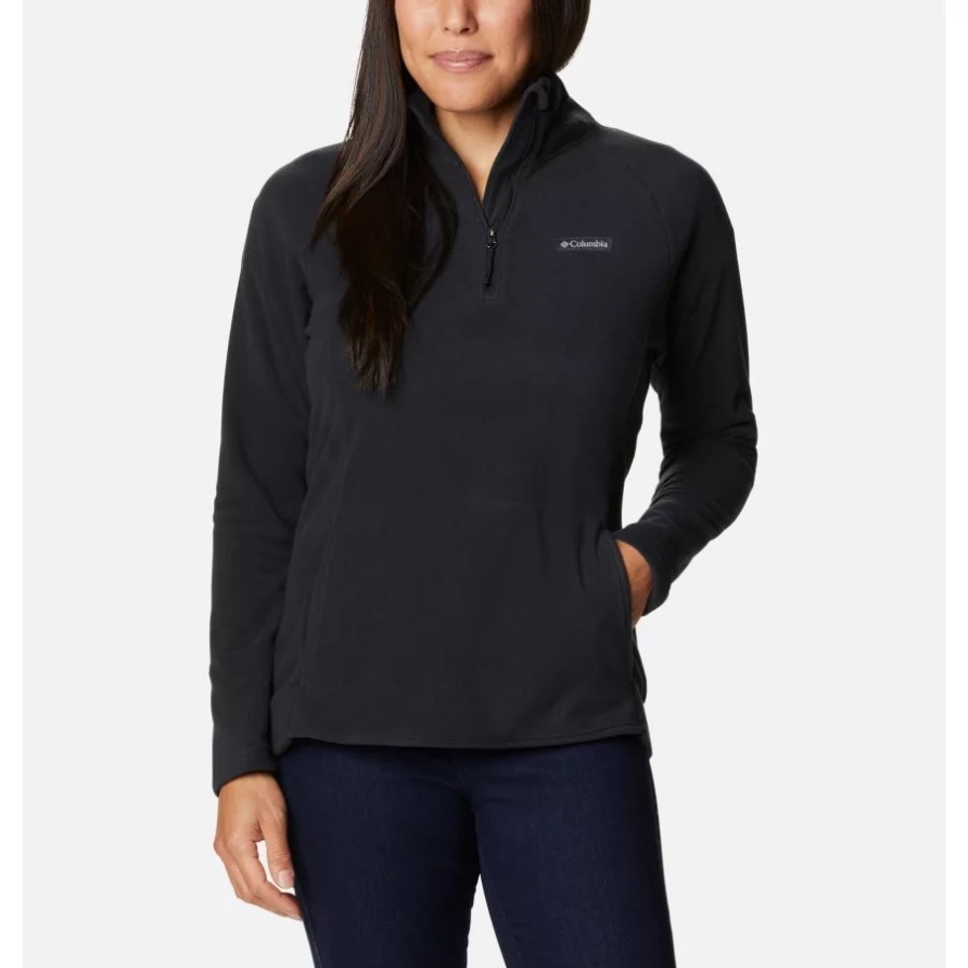 Schwarzer Ali Peak Ii Viertelreißverschluss-fleecepullover Für Damen Columbia Brand
