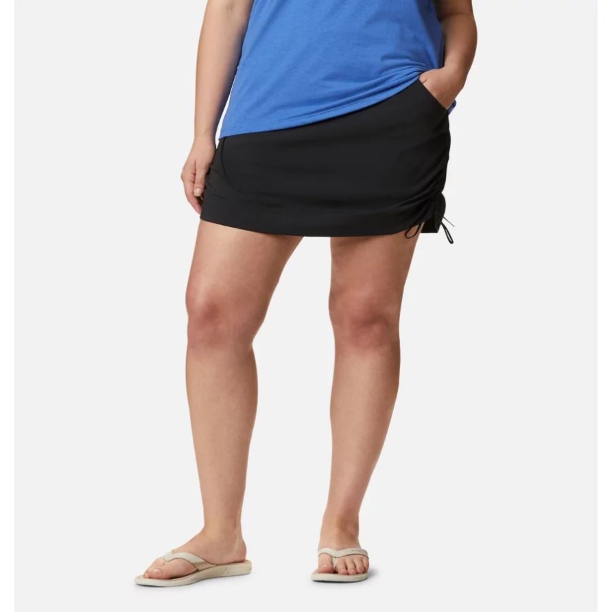 Schwarzer, Lässiger Skort Für Damen In Übergröße Columbia