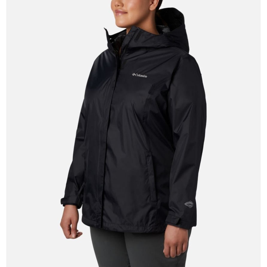 Schwarze Arcadia Ii Damenjacke Plus Größe Columbia