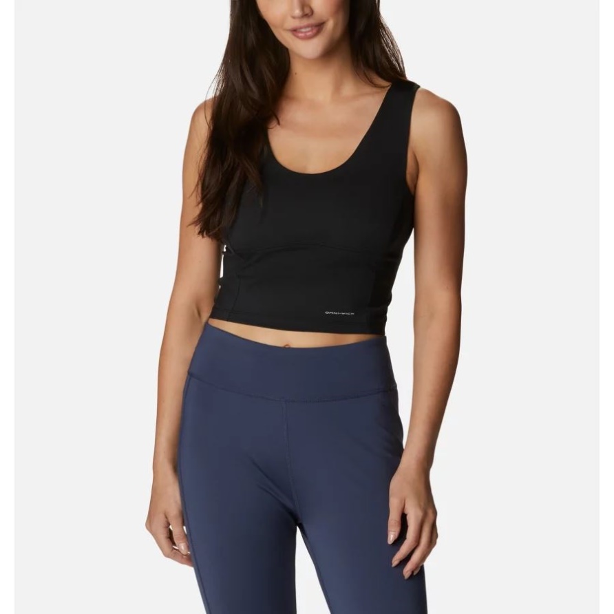 Schwarzes Grenzenloses Trek Tank Für Damen Columbia