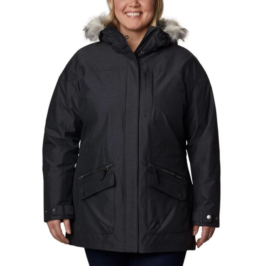 Schwarze Carson Pass Interchange Jacke Für Damen Plus Größe Columbia