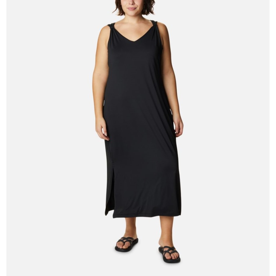 Schwarzes Chill River Midikleid Für Damen Plus Größe Columbia