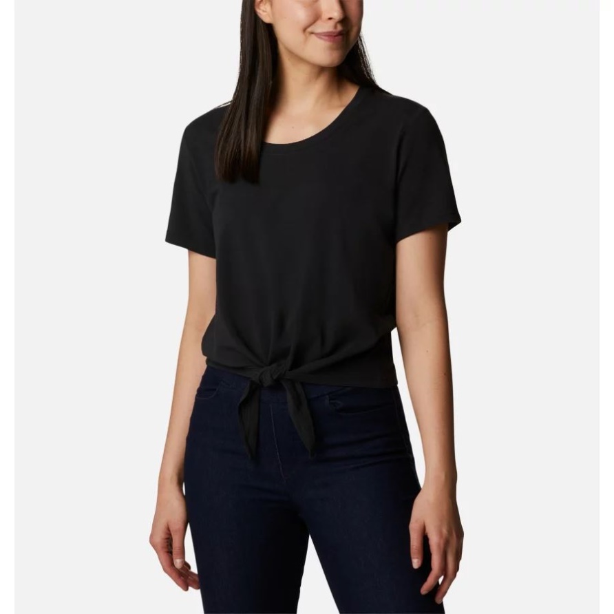 Schwarzes Kurzarmshirt Columbia Trek Damen Columbia