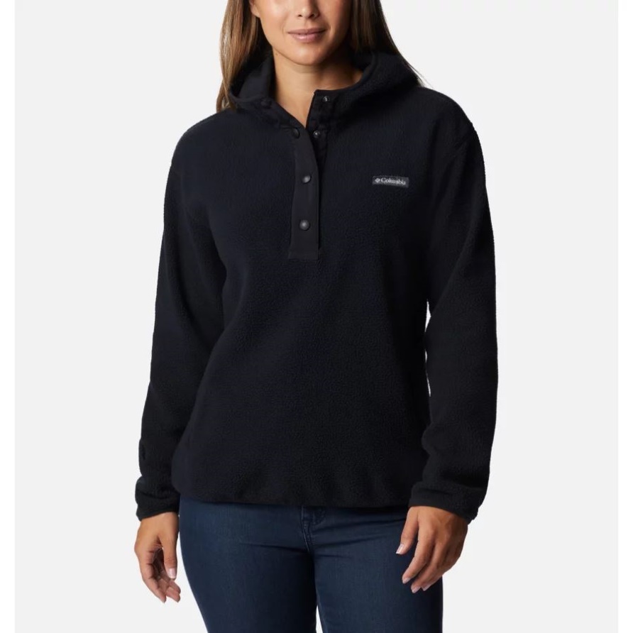 Schwarzer Echo Hills Sherpa-fleece-hoodie Für Damen Columbia