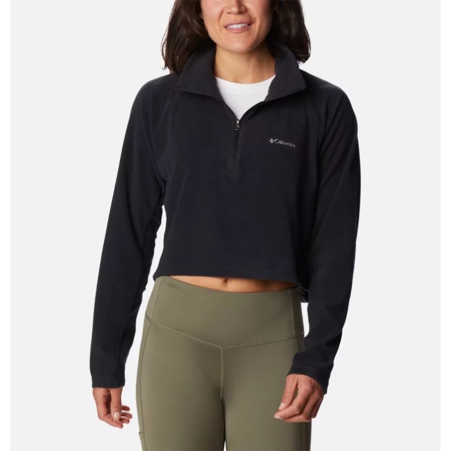 Schwarz Glacial Ii Lässiger Kurz Geschnittener Damen-fleece Columbia