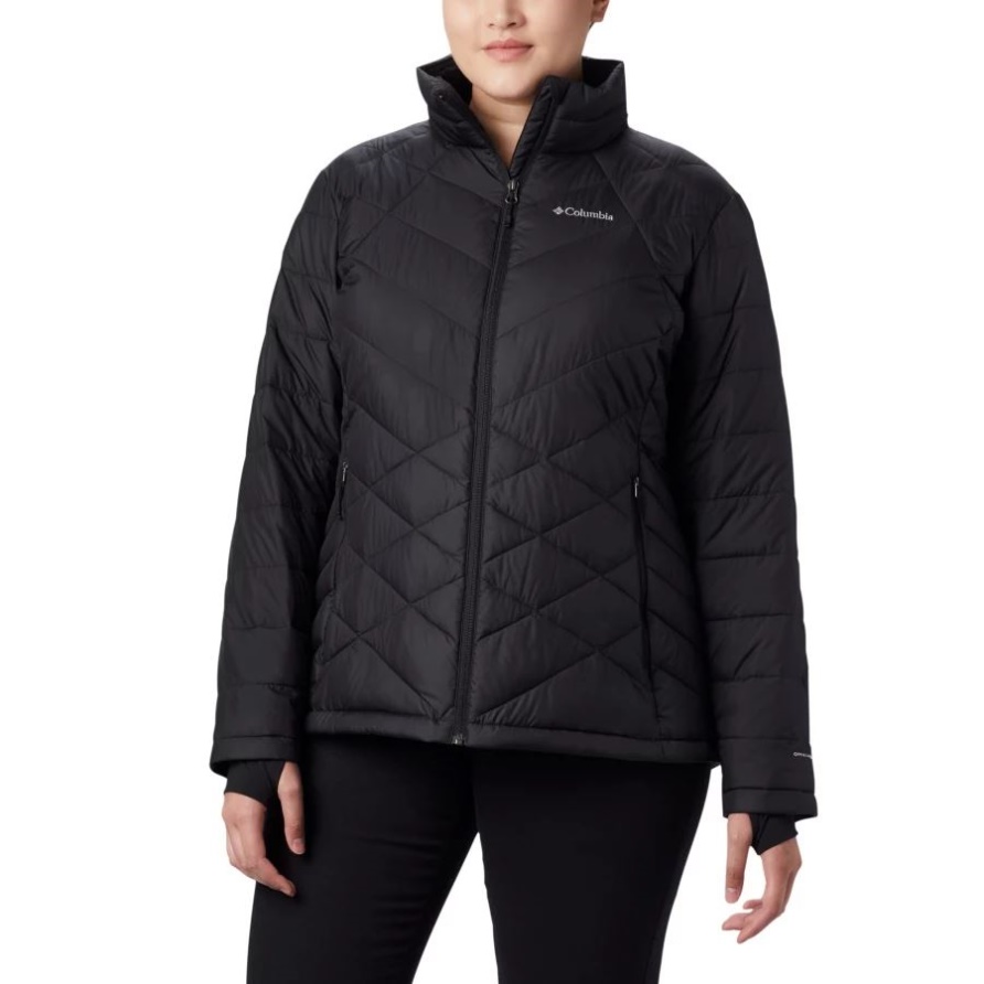Schwarze Himmlische Jacke Für Damen Plus Größe Columbia