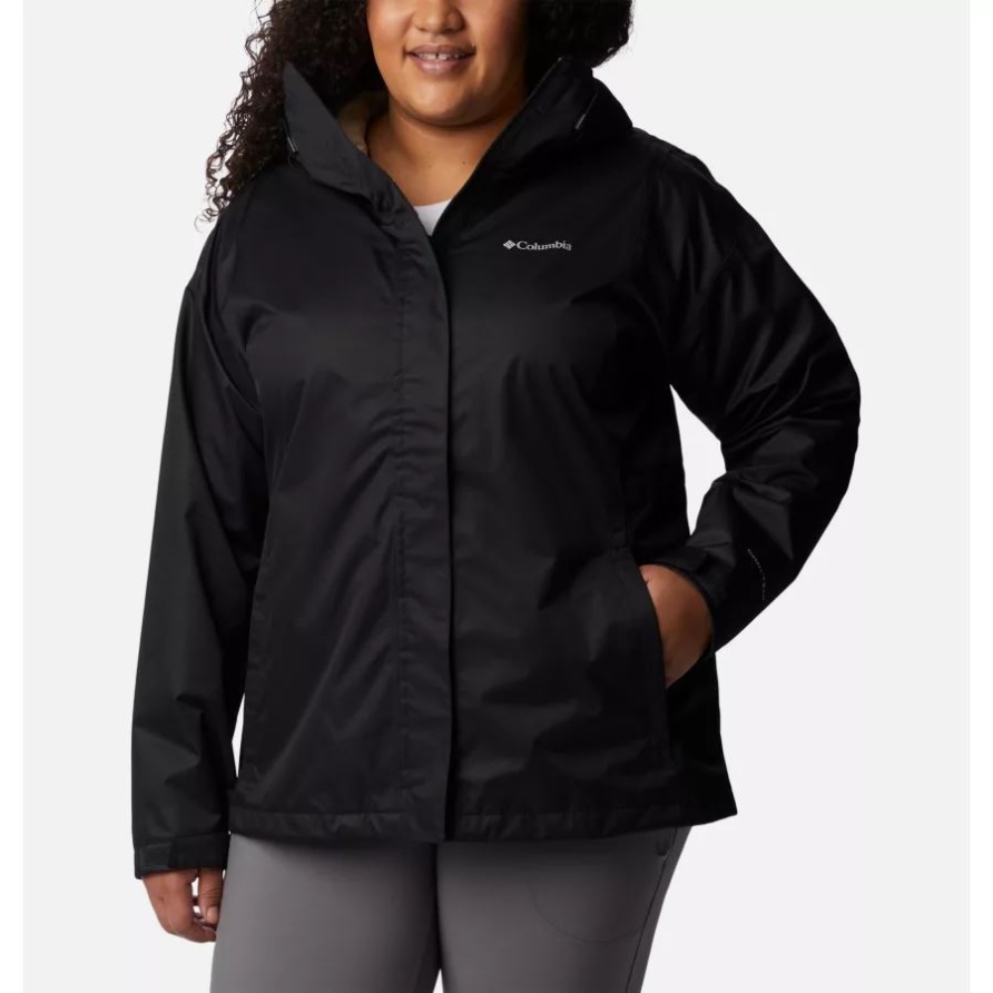 Schwarze Wanderjacke Für Damen Plus Columbia