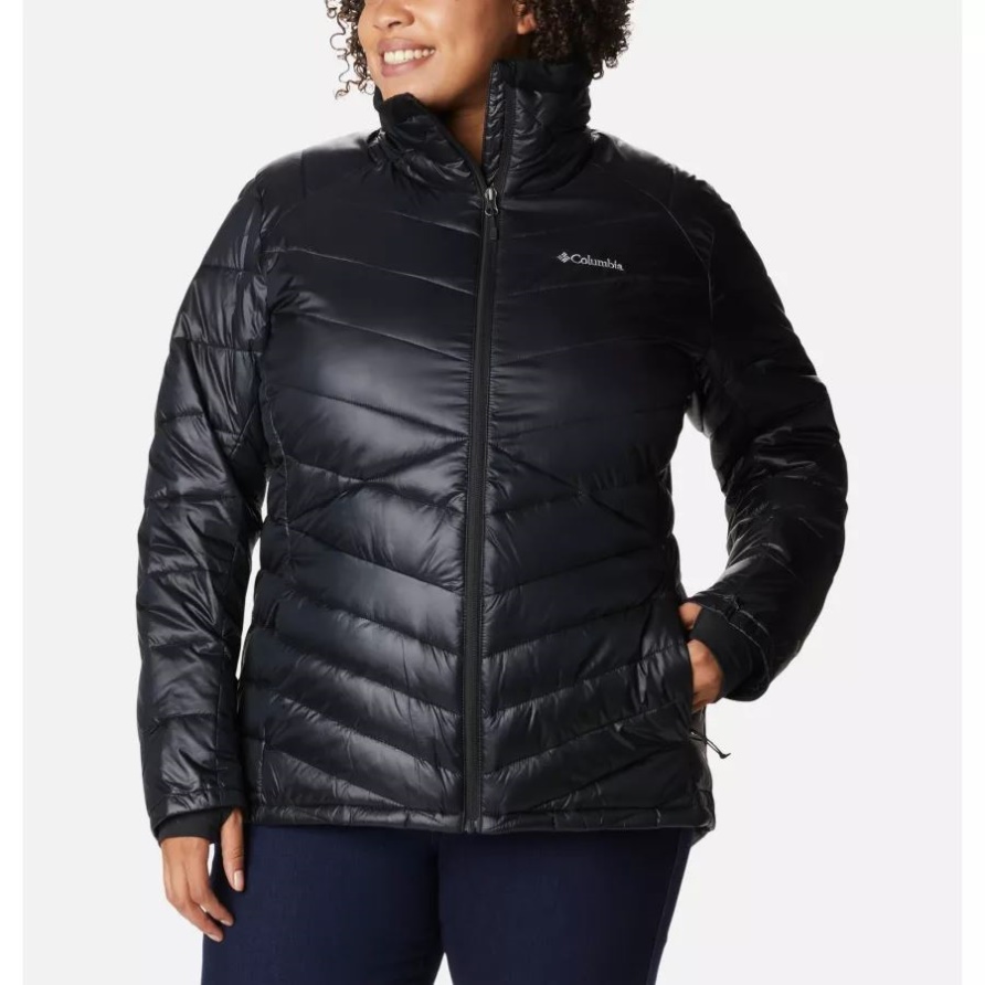 Schwarze Joy Peak Omni-heat Infinity Isolierte Jacke Für Damen Plus Größe Columbia