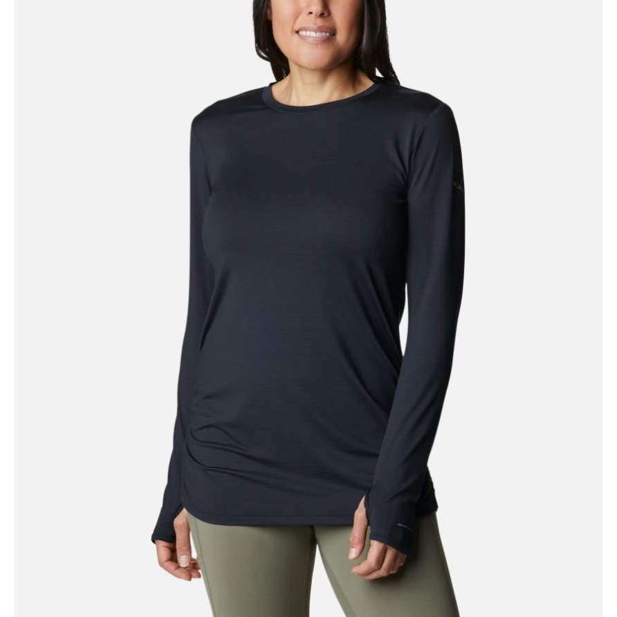 Schwarzes Leslie Falls Langarmshirt Für Damen Columbia