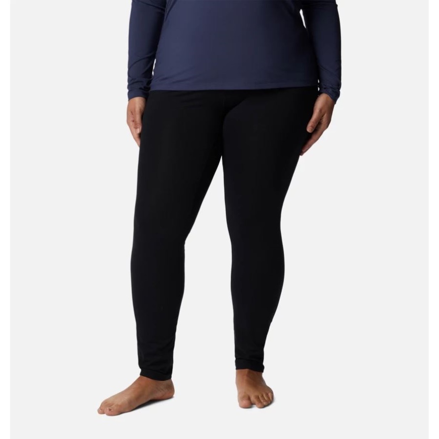 Schwarze Mittelschwere Omni-Heat-Baselayer-Strumpfhose Für Damen In Übergröße Columbia