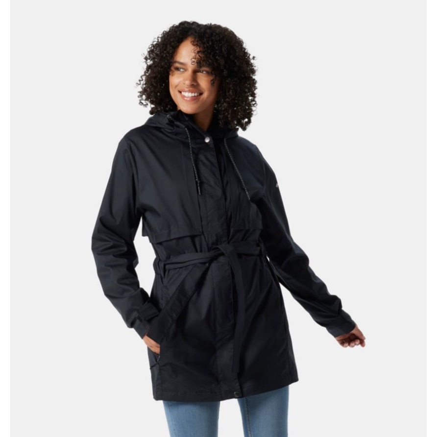 Pardon My Trench-Regenjacke Für Damen In Schwarz Columbia