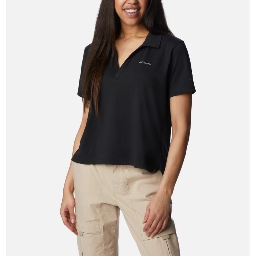 Sun Trek Polo Columbia Für Damen Schwarz
