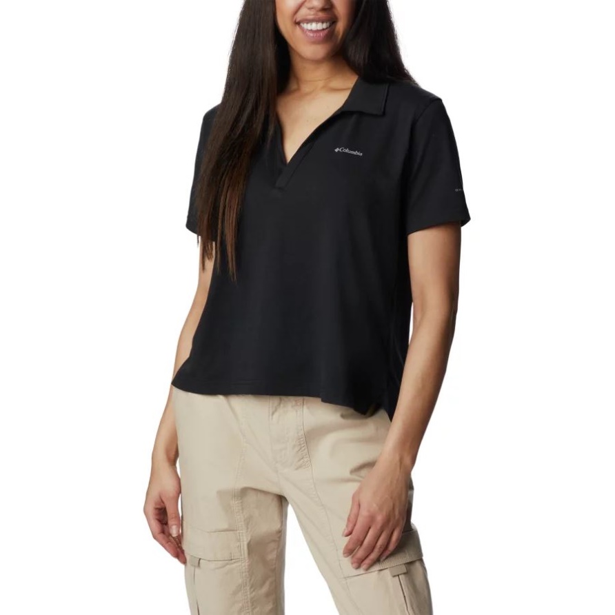Schwarzes Sun Trek Technisches Polo Für Damen Columbia