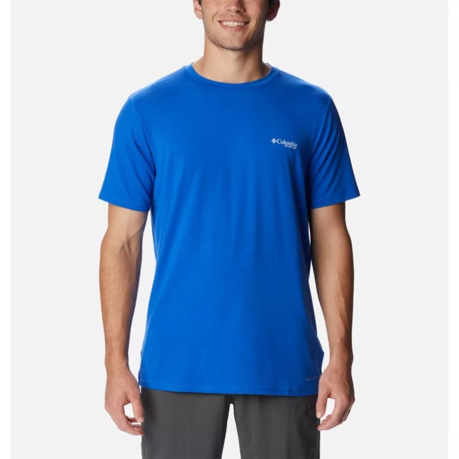 Blauer Ara/blauer Ara Marlin Tropen Pfg Dreieck Füllen Tech T-shirt Für Männer Kolumbien
