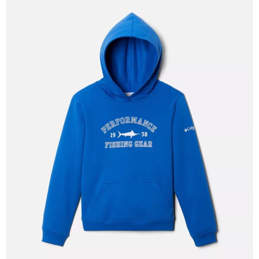 Blauer Ara/weiß - Marlin Boys' Pfg University Hoodie Columbia