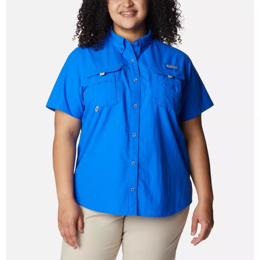 Blauer Ara Frauen Pfg Bahama Kurzarm Plus Größe Kolumbien