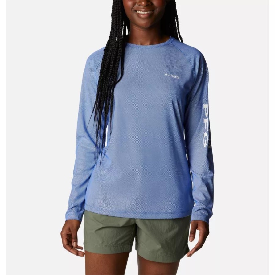 Blue Macaw Damen Pfg Gezeitenabweiser Langarm Shirt Columbia